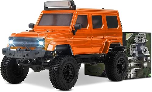 PANDA HOBBY Tetra24 X3 V2, escala 124 RTR Micro RC Crawler 4X4, ejes de portal y cuerpo magnético electrificado, naranja