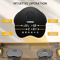 Vista 12 de TURBRO 55L Pet Incubator, Precision Temperature Control for Puppy & Kitten Care, with Adjustable Fan Speed, Multifunctional LED Panel, Respiratory
