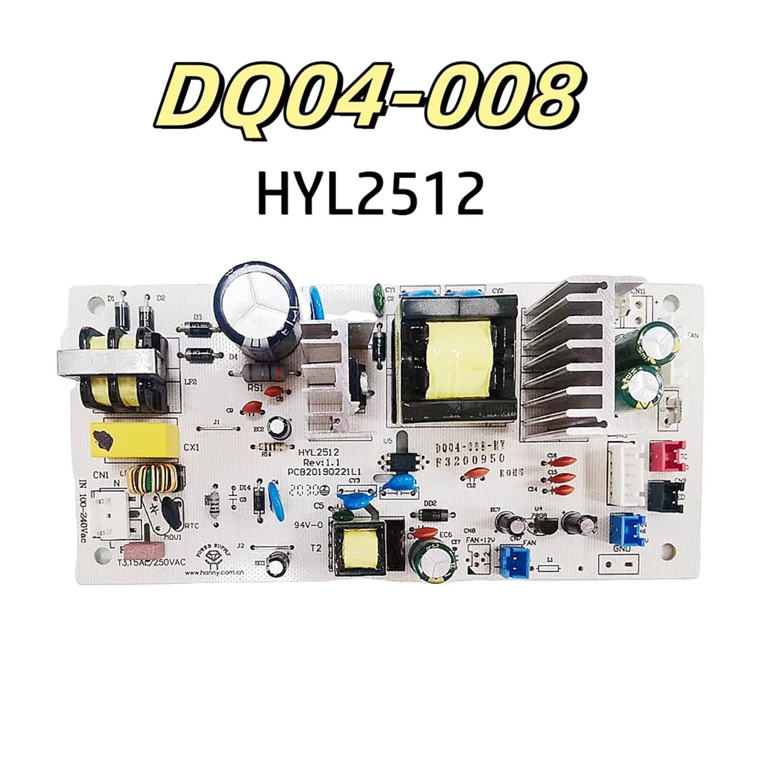 Placa de Alimentación para Vinoteca DQ04-008 DQ04 110V-240V 70W Plástico
