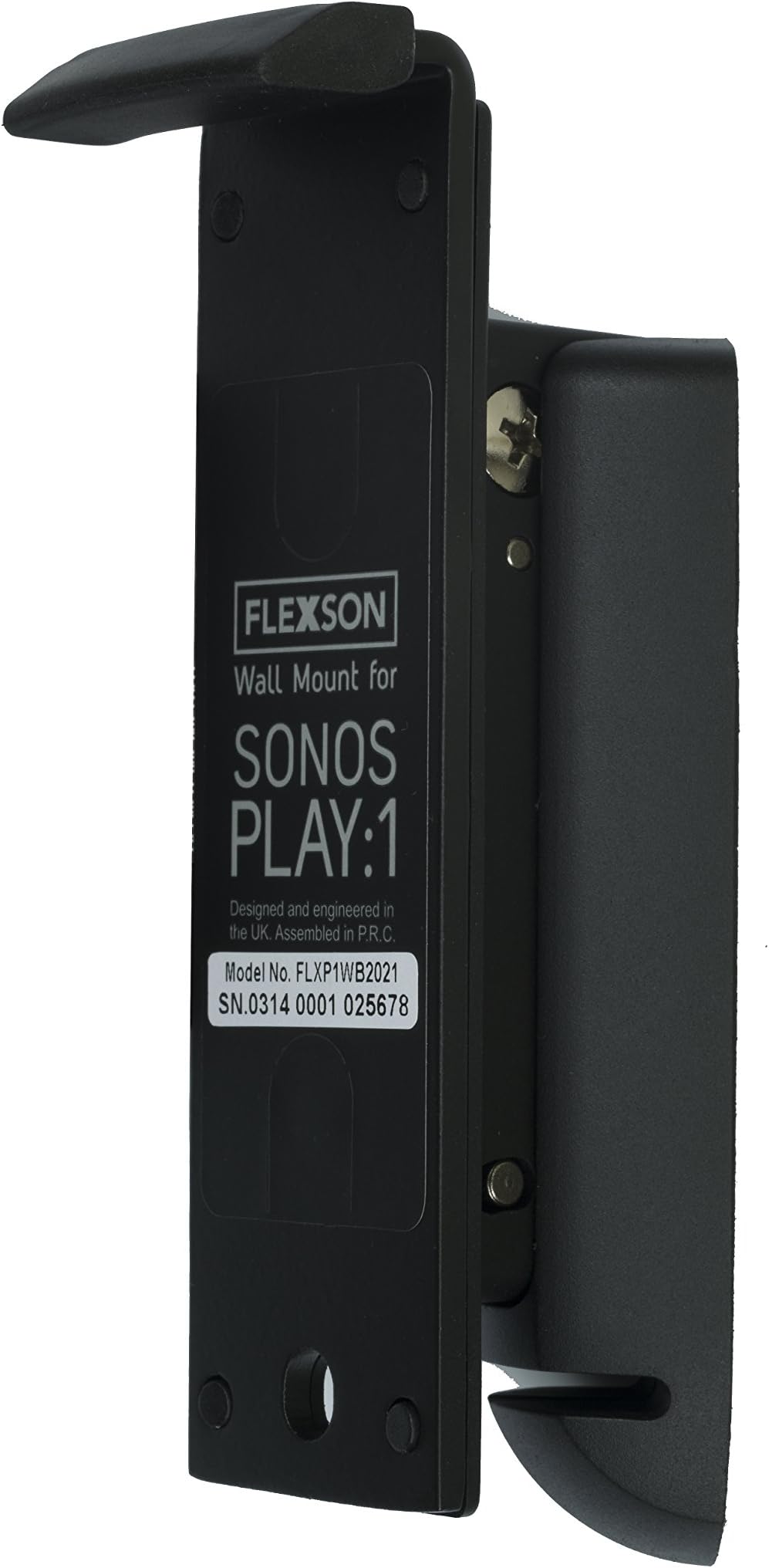 FLEXSON AAV-FLXP1WB1021 Wall Bracket for Play:1 SONOS Speakers, Single, Black
