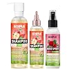 Rose Spray for Hair Loc Rose Water Hair Scalp Moisturizer- 2 in 1 Deep Clean & Conditioner Apple Cider Vinegar Shampoo, Briad Shampoo For Dreadlocks, Locs, Twist, Foam Sulfate Free for Curly Hair 3PCS