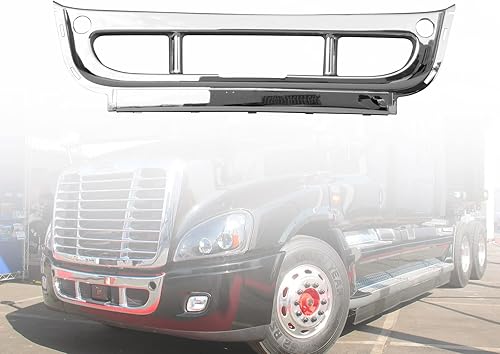 Miniatura 1 de LOSTAR Cubierta central de parachoques delantero cromo Facia para Freightliner Cascadia 2008-2017