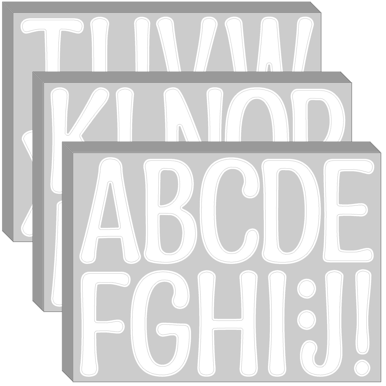 4 Inch Alphabet Letters 476 Pcs Bulletin Board Letters 4 Inch ...