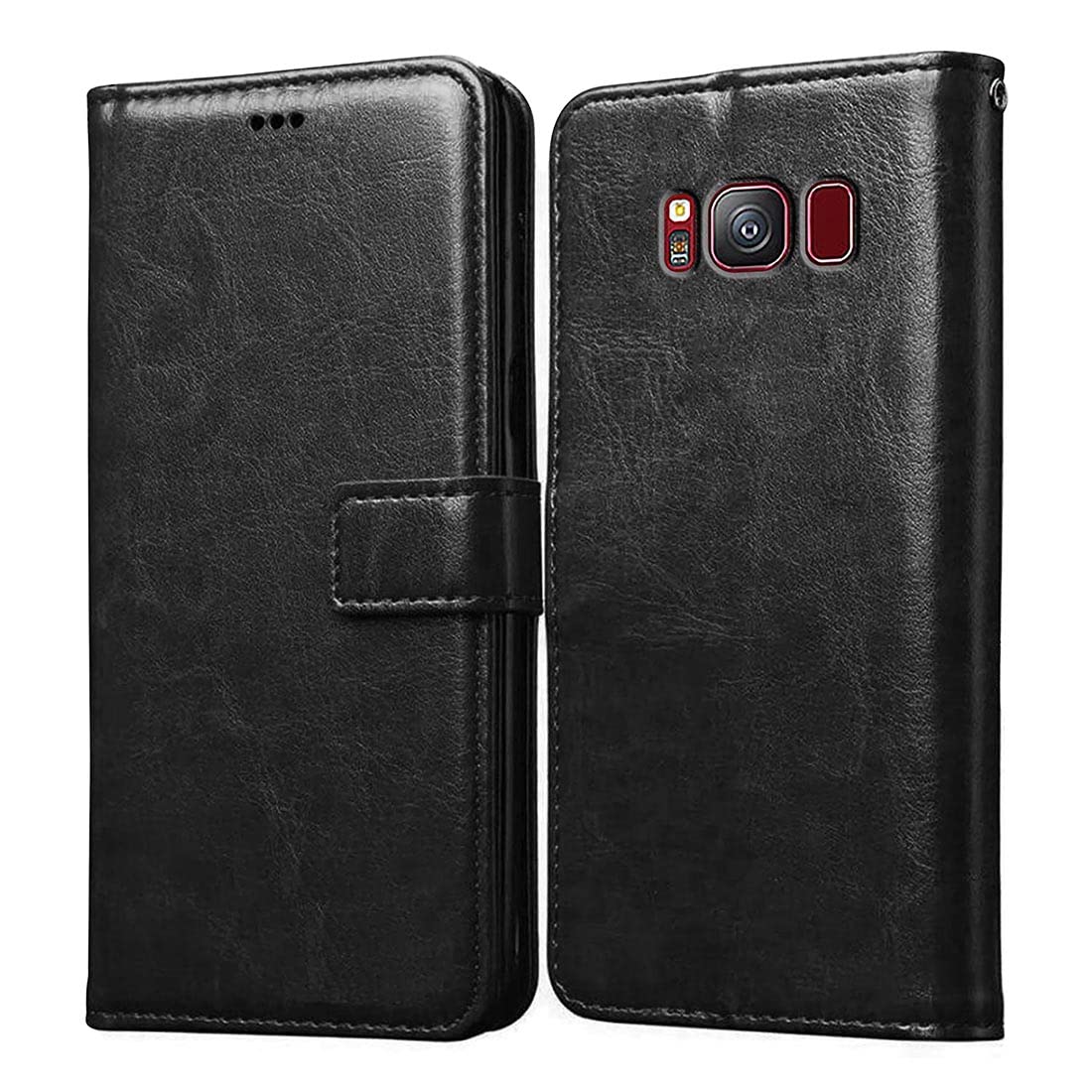 Amazon Brand- Solimo Flip for Samsung Galaxy S8 4G (Leather_Black) (B0BGSYTD58) Amazon Price History, Amazon Price Tracker