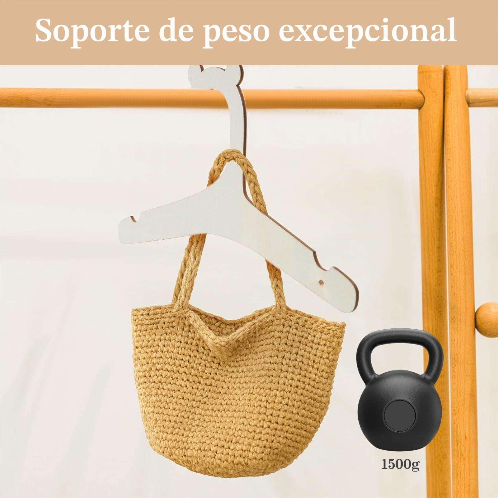 15 perchas de madera para ropa de bebé, ganchos para pantalones de bebé de 9 pulgadas, ganchos para ropa de bebé, perchas para niños recién nacidos para abrigos, pantalones y chaquetas de niños
