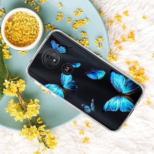 Miniatura 5 de Zoeirc Funda para Moto G7 Power, Moto G7 Supra, Moto G7 Optimo Maxx Funda transparente para niñas y mujeres, TPU suave a prueba de golpes, funda