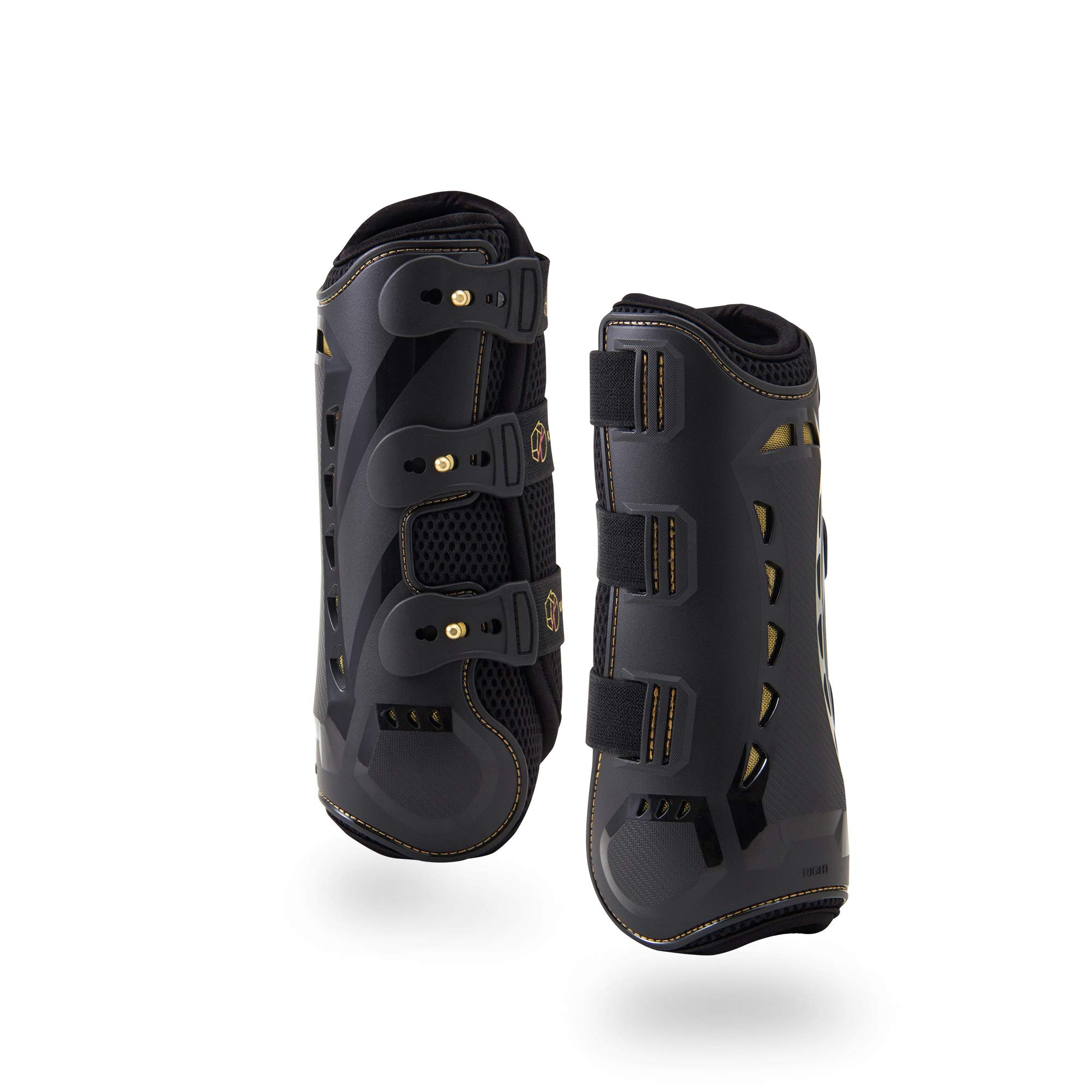 Kavallerie Classic Tendon Boots, Impact-Absorbing Material, Breathable &amp; Evenly Distribute Pressure, Protect Tendon and Ligaments, Anti-Slip, Anti- Sore and Moisture Repellant Show Jumping Boots