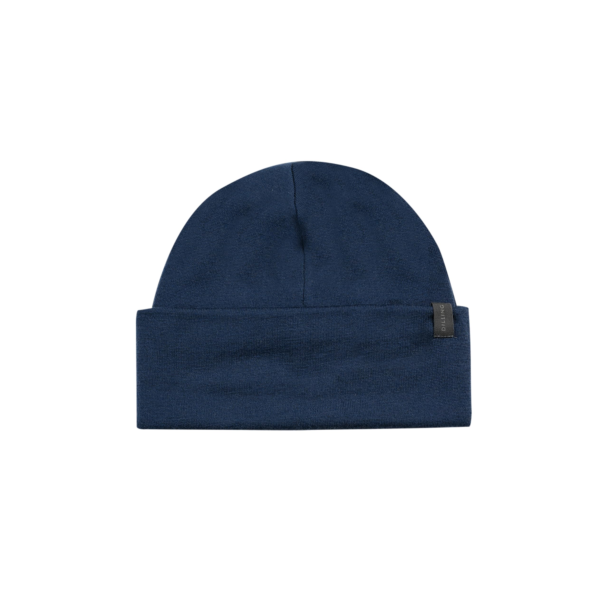Dilling Navy Children's Hat - Organic Merino Wool 3-12 Years