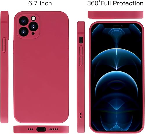 Miniatura 2 de Funda para iPhone 12 Pro Max compatible con iPhone 12 Pro Max de silicona mate con protección completa contra arañazos, a prueba de golpes, 6.7
