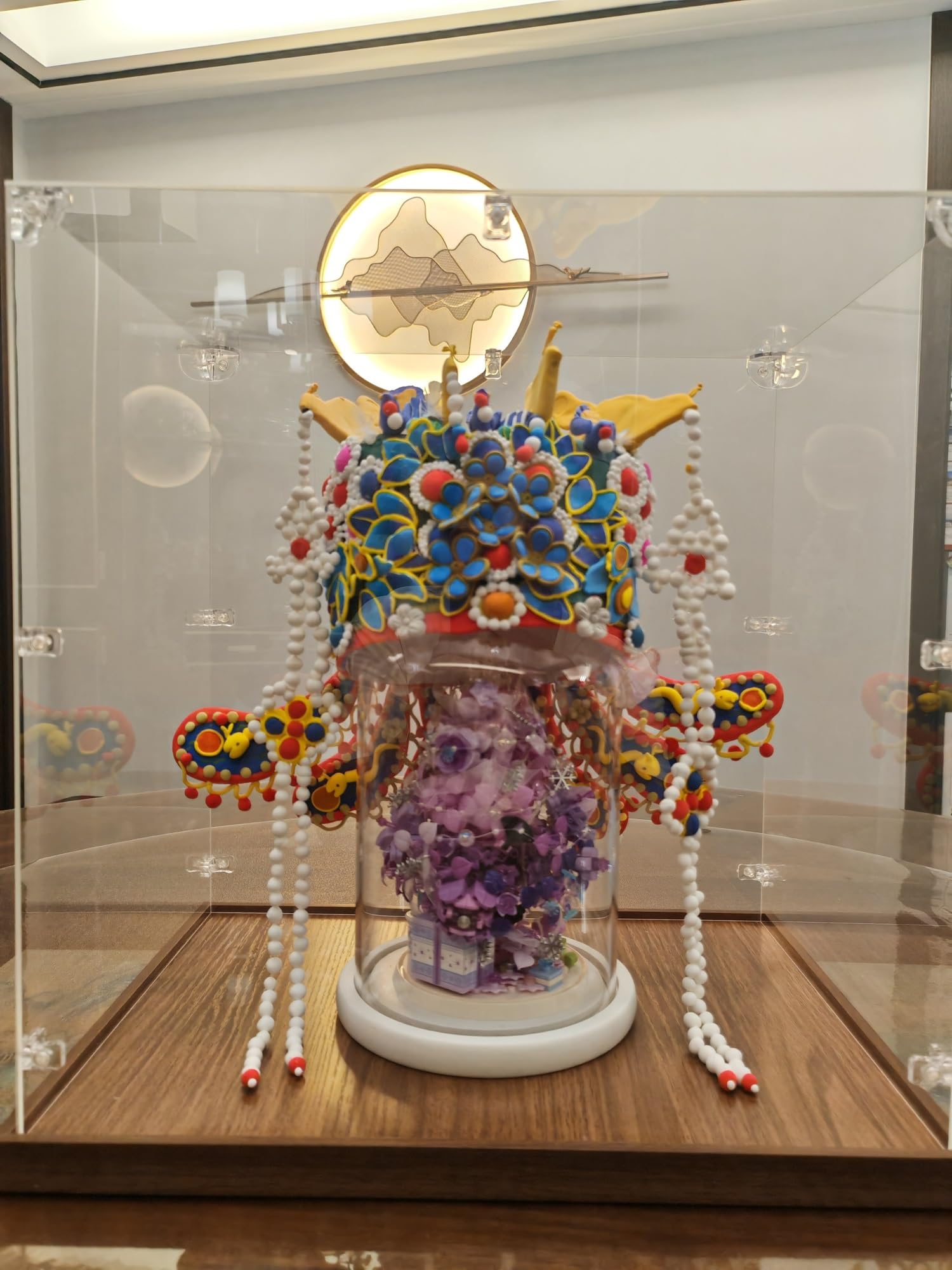 teca espositiva Vetrina Per Scatola Organizer In Acrilico Trasparente, Scatola Per Esposizione In Acrilico Per Figure Da Collezione, Giocattoli Per Bambole(64x64x38cm(25x25x15in))