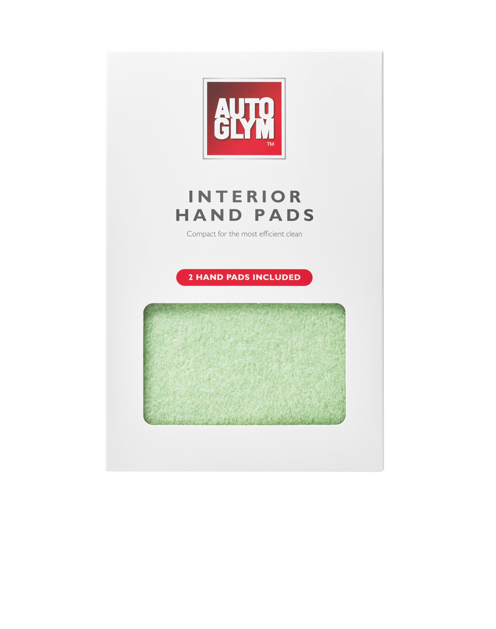 Interior Hand Pads, 2 Pack, Car Cleaning Pads, Lift Dirt With Ease, Comfortable Grip, Gentle On Leather, Plastic, Vinyl and Upholstery