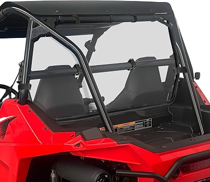 MDPROMCP RZR 200 Rear Windshield Compatible with 2022+ Polaris RZR 200 Clean Window PC All-Weather Protection Fit for Most Hard Soft Roof