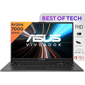 ASUS Vivobook Go 15 (2023), AMD Ryzen 5 7520U, 16GB RAM, 512GB SSD