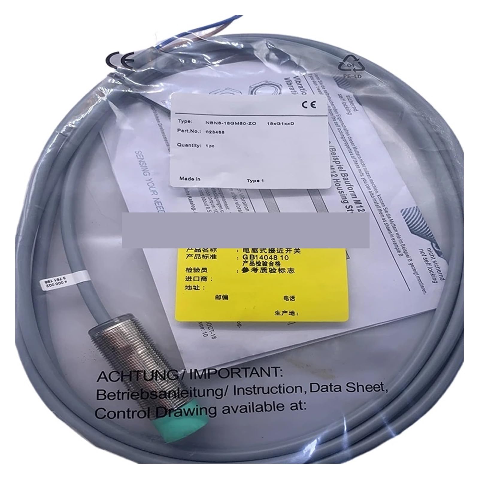 Proximity switch NBN8-18GM40-Z0-V1 NBB5-18GM50-Z0-V1 NBN8-18GM50-Z0