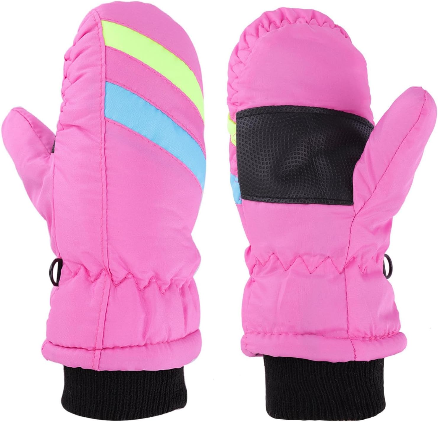 Winter Ski Gloves for Kids Boys Girls-Windproof Water-Resistant Thickened Velvet Outdoor Warm Gloves for Cold Weather - Image 6