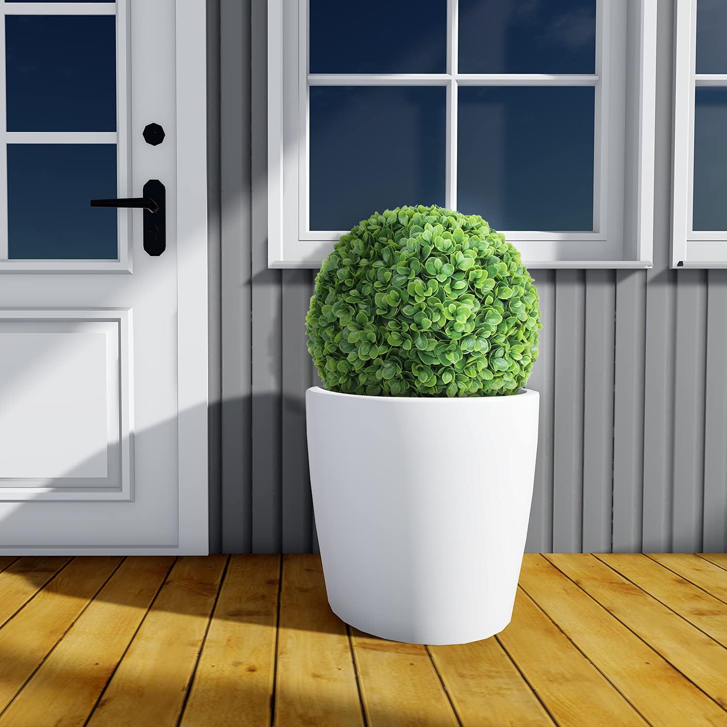 SunnyRoyal Topiary Ball Artificial Outdoor Boxwood Balls