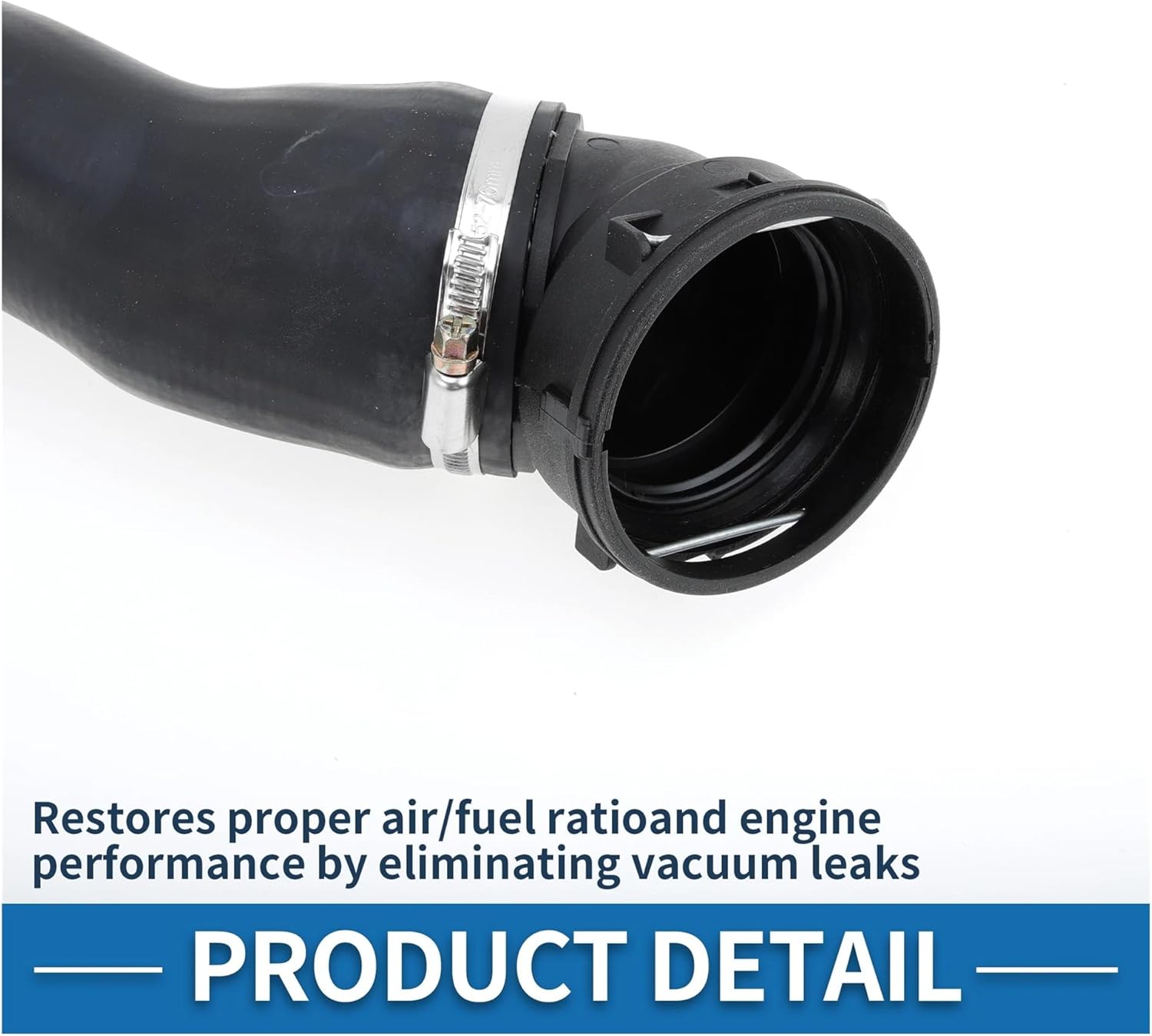 Engine Air Intake Hose with Clamps Compatible with BMW 5 Series E60 2006-2009 No.11617803747