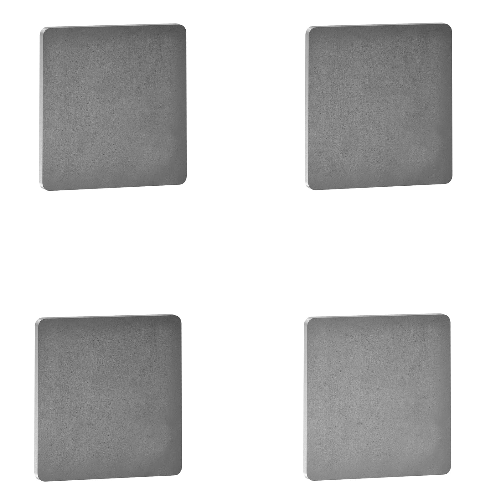 4 pièces Tôle d'Acier,152 x 152 x 2 mm Plaques d'Acier Acier Laminé à Chaud de Haute Qualité Idéal pour Supports de Poutres, Réparations, Bases et Projets de Bricolage