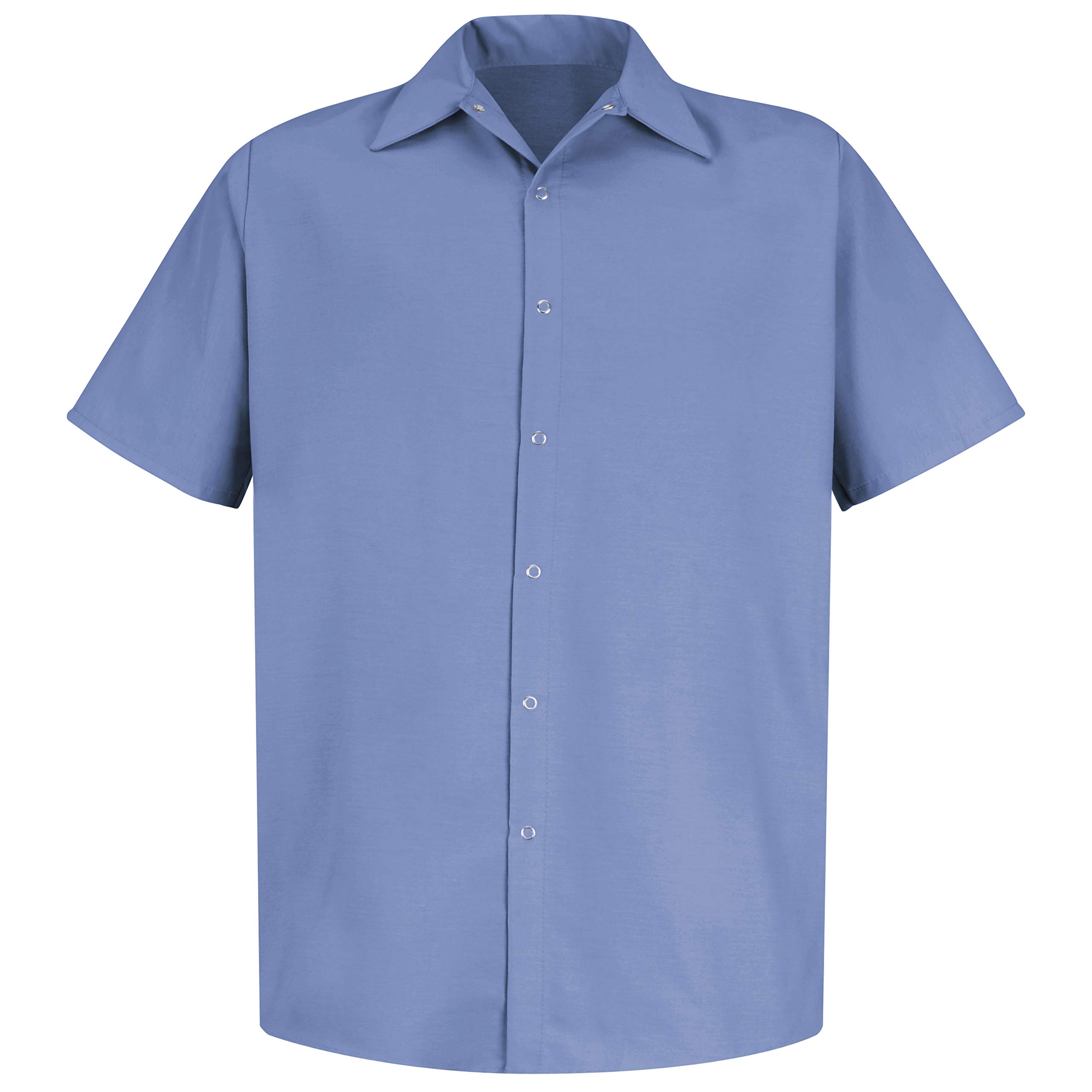 Red Kap Men's Specialized Pocketless Work Shirt - - XXL Light Blue