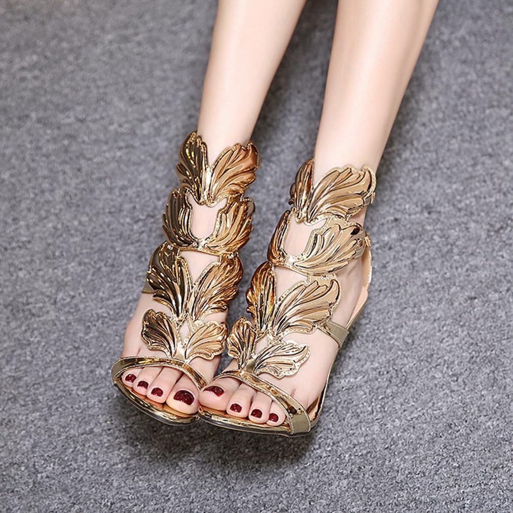 JOEUSTY Women's Stilettos High Heel Sandals Gladiator Open Toe Ankle Strap Wedding Party Dress Heeled Sandal - Image 7