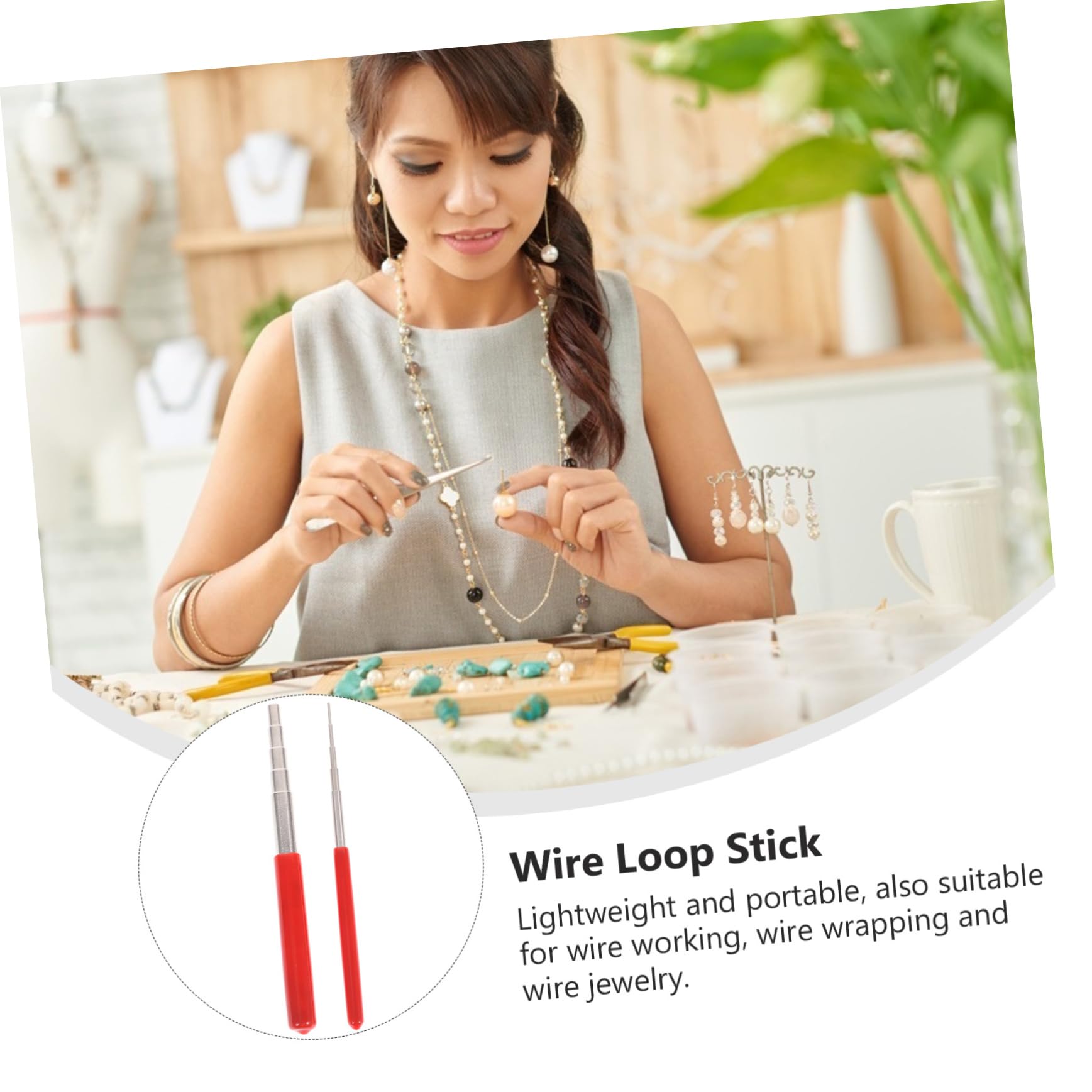 VILLCASE Quick Coil Mandrel Wrapping Wire Tools for Diy Wire Jewelry and Bracelet Making