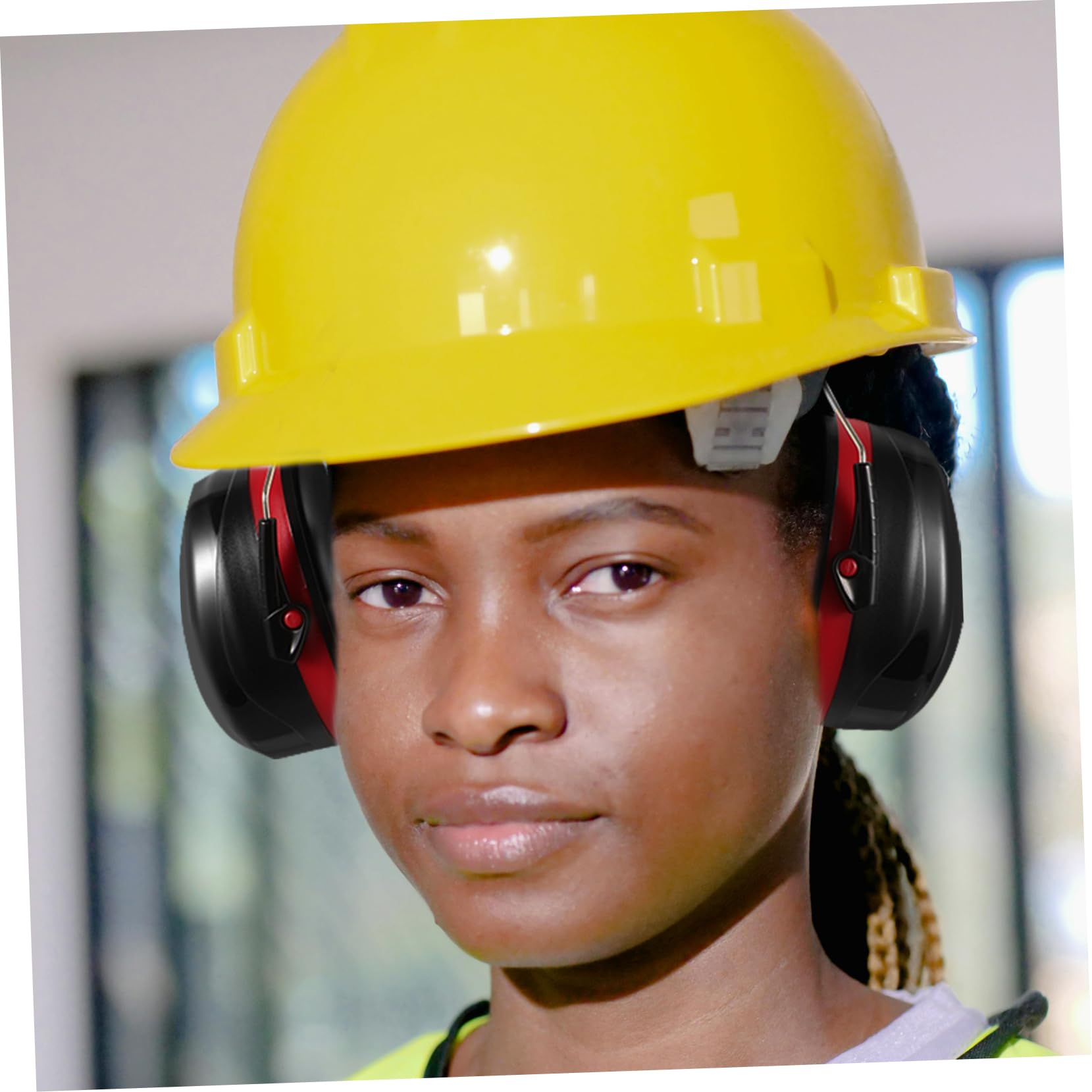 OSALADI 4piezas Orejeras Antiruido Ajustables Para Protección y Earmuff Para Reducción De Para Industrial y Descanso