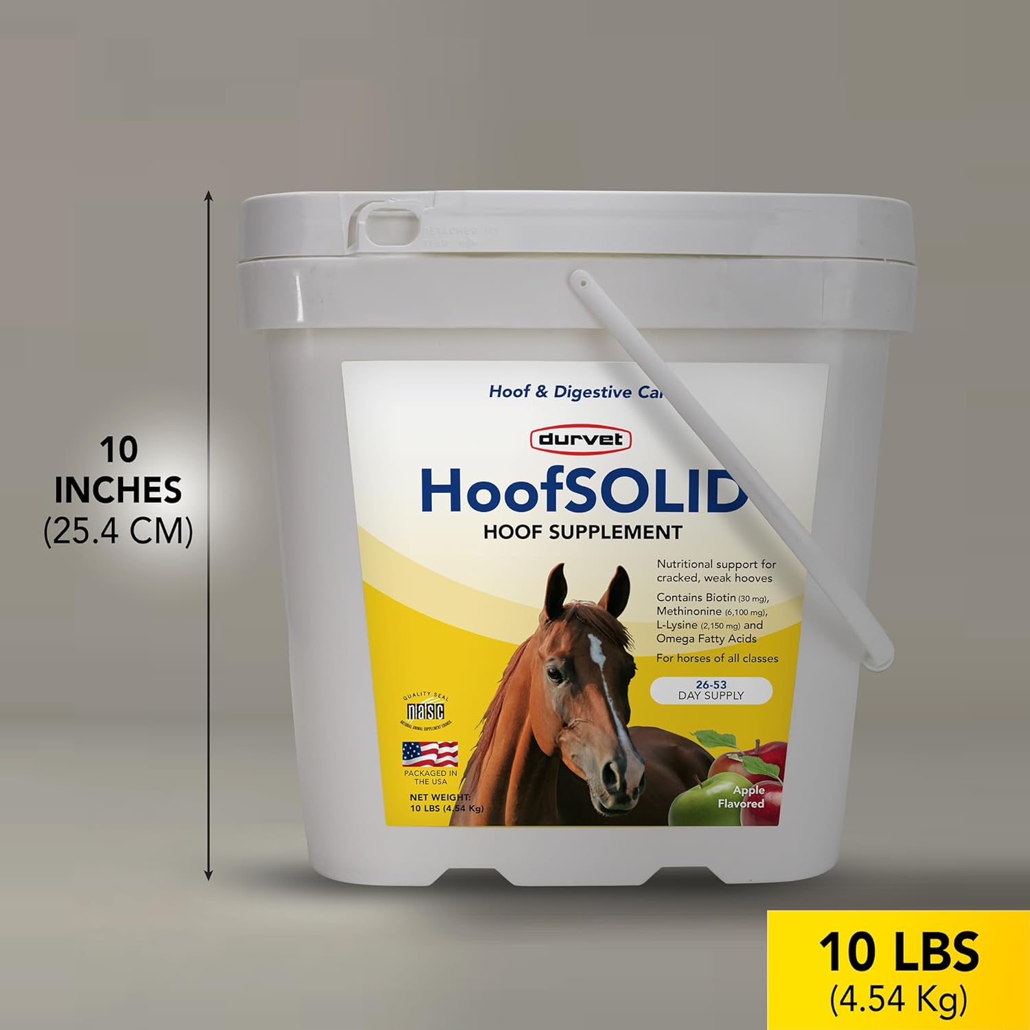 Durvet HoofSOLID Hoof Supplement - 10 lb. Pail