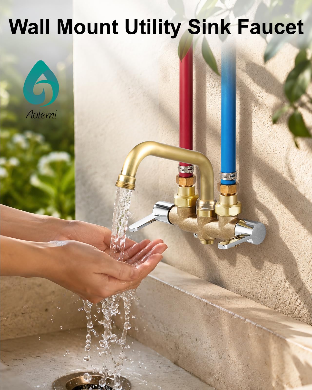Aolemi Laundry Sink Faucet - Wall Mount Chrome -6 Aolemi Laundry Sink Faucet - Wall Mount Chrome -6