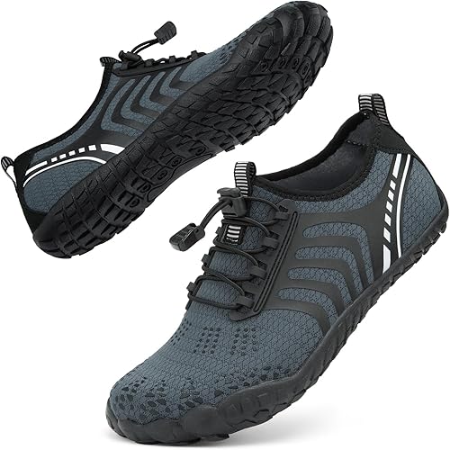 ATHMILE Barefoot Shoes Women Water Shoes Wide Toe Non-Slip Aqua Beach Quick-Dry for Swim Kayak Lake Pool River Hiking Surfing Boating Fishing Diving Cruise Ship Essentials