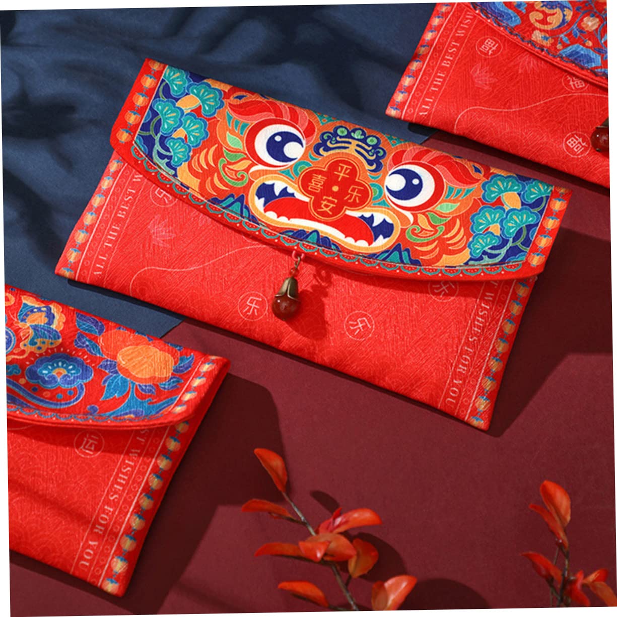 Operitacx Sobres Chinos Del Dinero 4 Piezas Sobre Rojo Del Chino Sobres Decorativos Festivos Paquete Rojo Creativo Paquete De Conejo Del Zodiaco Monederos e De Dinero Bolsa De o Sobre