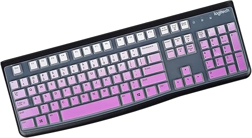 Funda de teclado para teclado Logitech K120 y MK120 con cable, accesorios de teclado con cable Logitech K120, protector de piel de teclado ultra