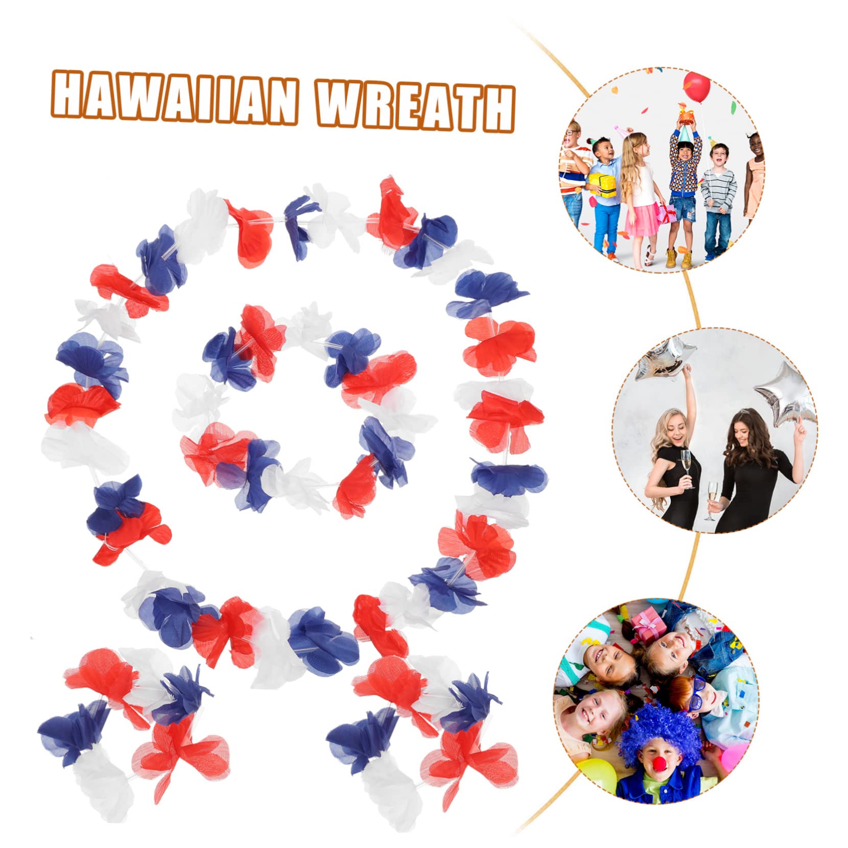 DECHOUS Hawaii-party-dekorationen – 72 Stück Blumen-armbänder Stirnbänder – Hawaiianisch Für Erwachsene Und Kinder Luau-zubehör