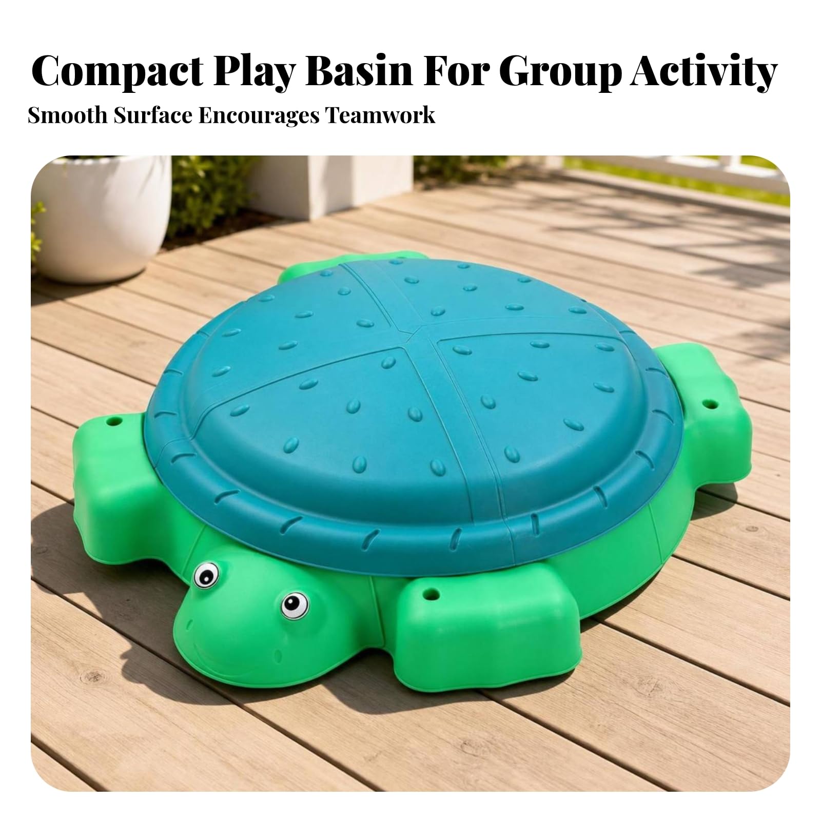 Piscina y Agua Portátil Juguete | Plástico Resistente, Caja con Tapa, para Jardín, Niños