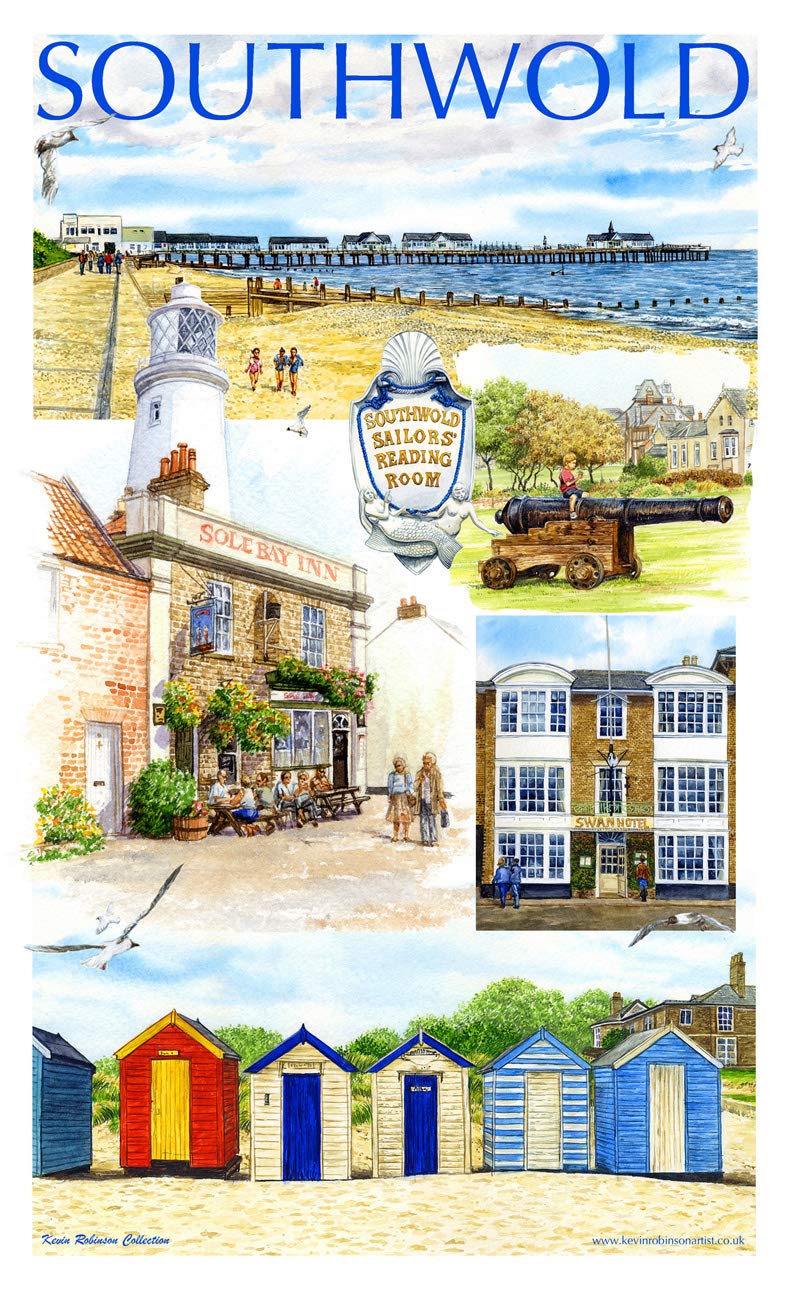Kevin Robinson Collection Sothwold Cotton Tea Towel