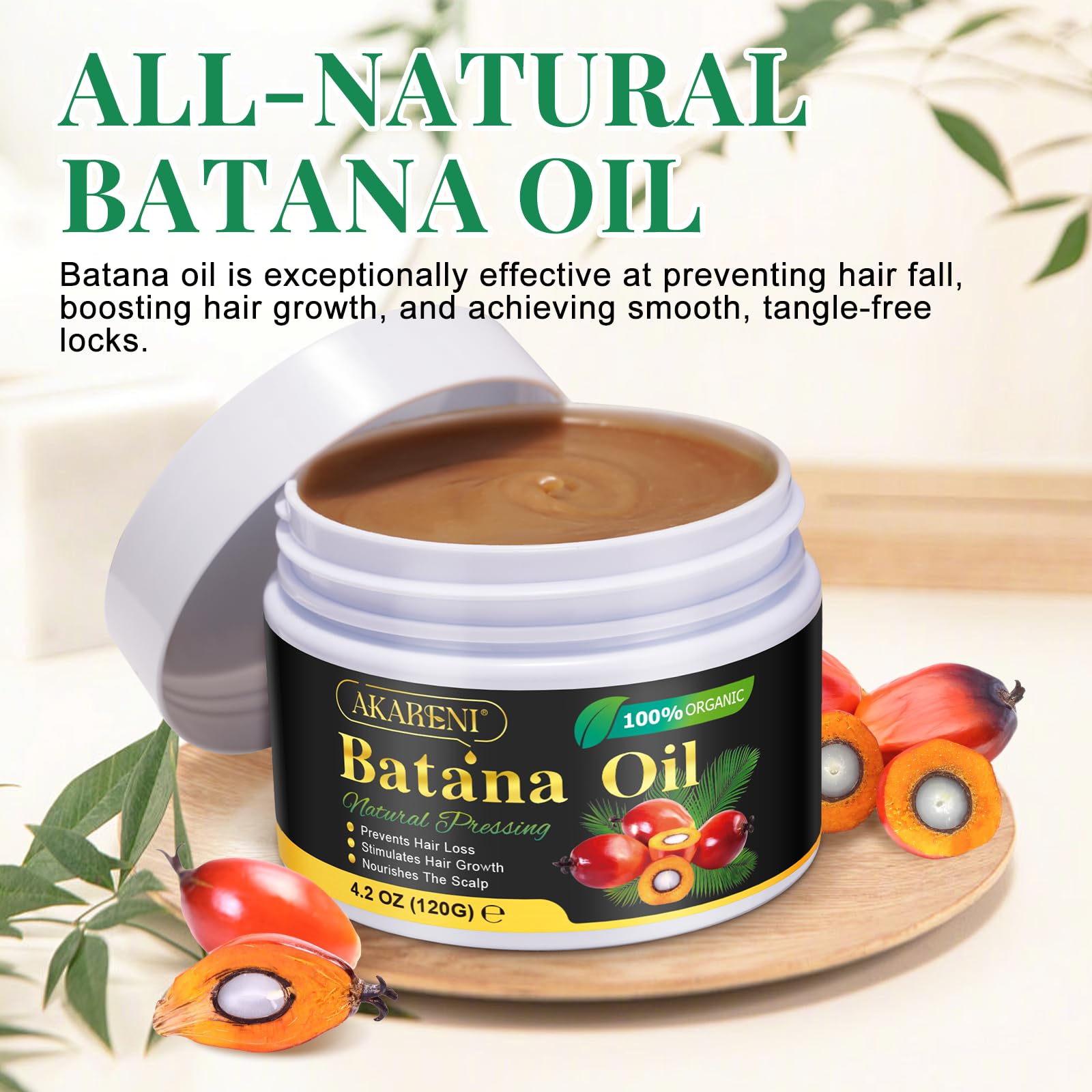 Batana Oil for Hair Growth Pure & Organic, Cold-Pressed Batana Oil, Supports Hair Strength - Image 4
