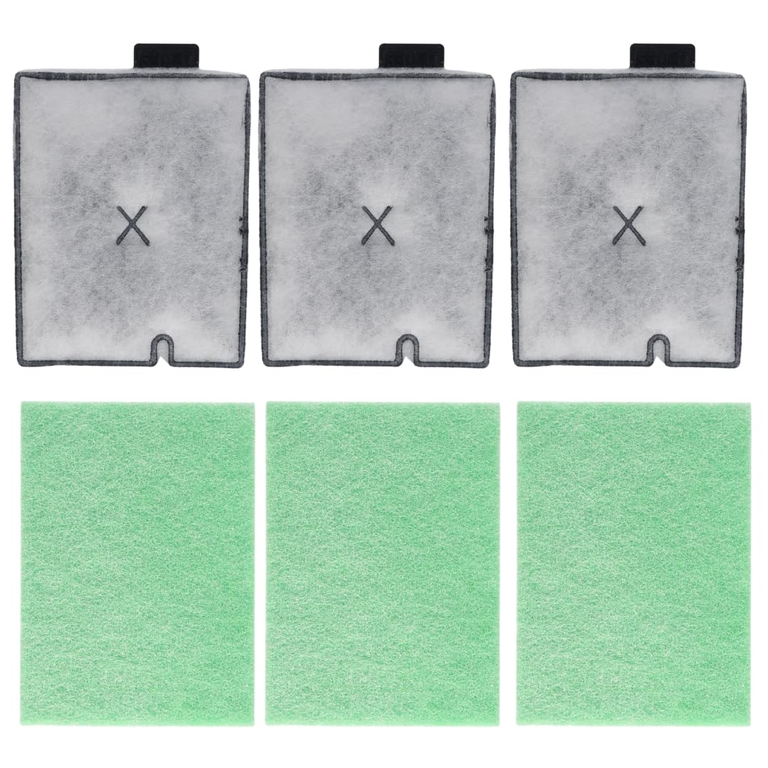 Finest-Filters Compatible with Interpet Internal CF Cartridge Filters - Multiple Pack, 1x month and 3x month kits (Filter Cartridges and Algaway Pads) (CF3 - THREE MONTHS)
