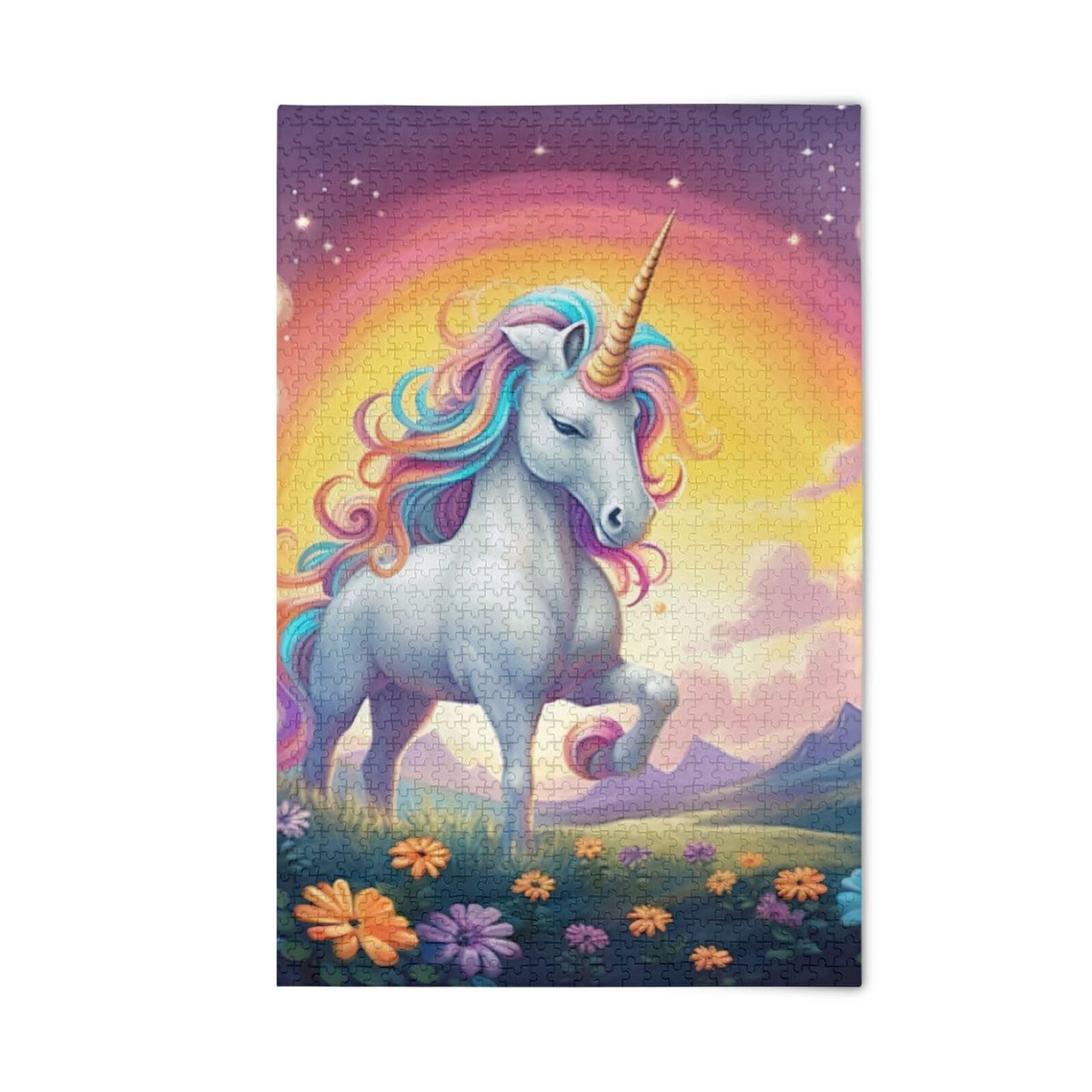 Amazon.com: Puzzles for Adults 1000 Piece Cute Unicorn Jigsaw