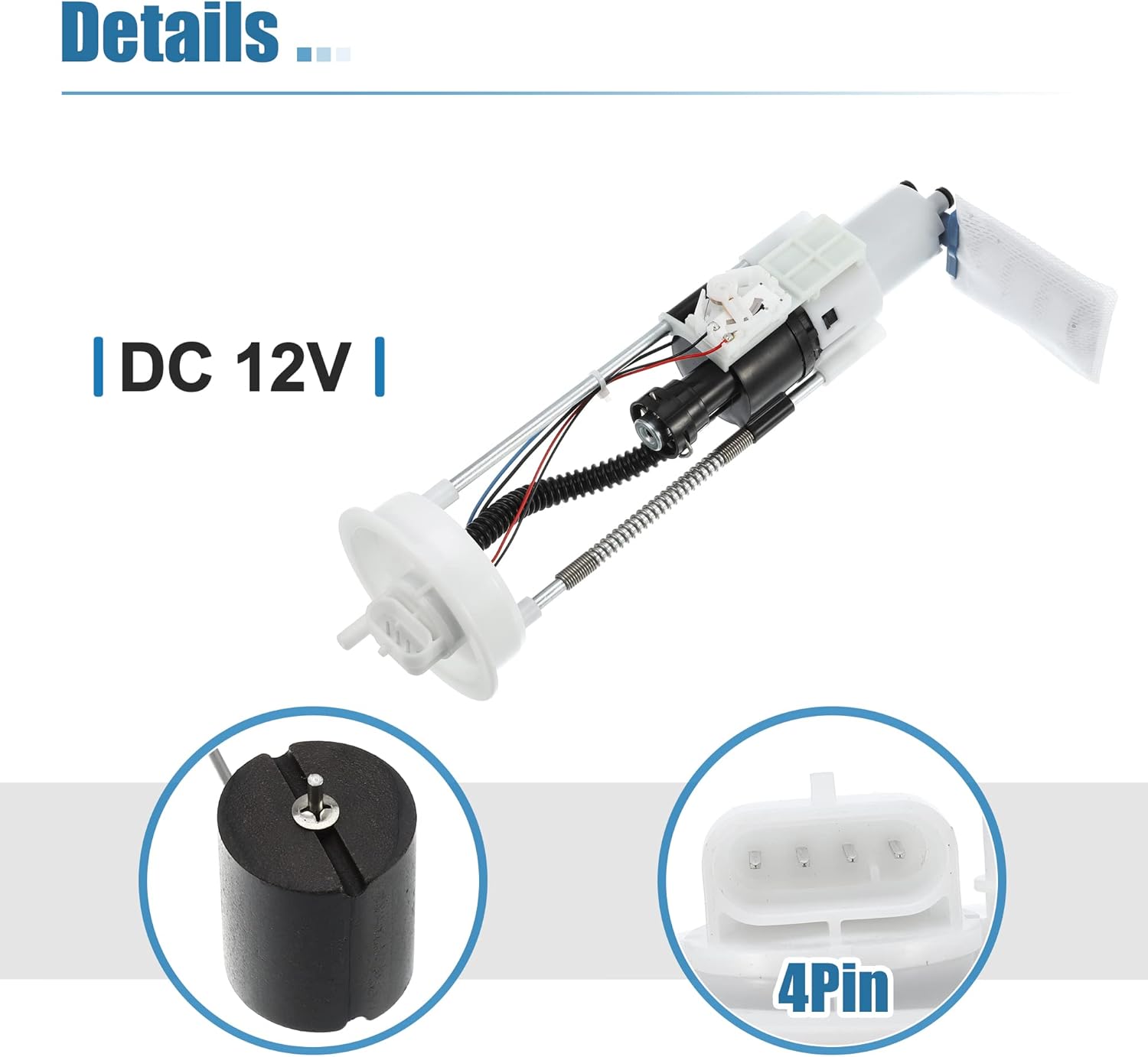 X AUTOHAUX 1 Set Electric Fuel Pump for ATV Replacement Metal Plastic 2521196 47-1010 for Polaris M1400 for Ranger 500 for Ranger 570 2013-2018