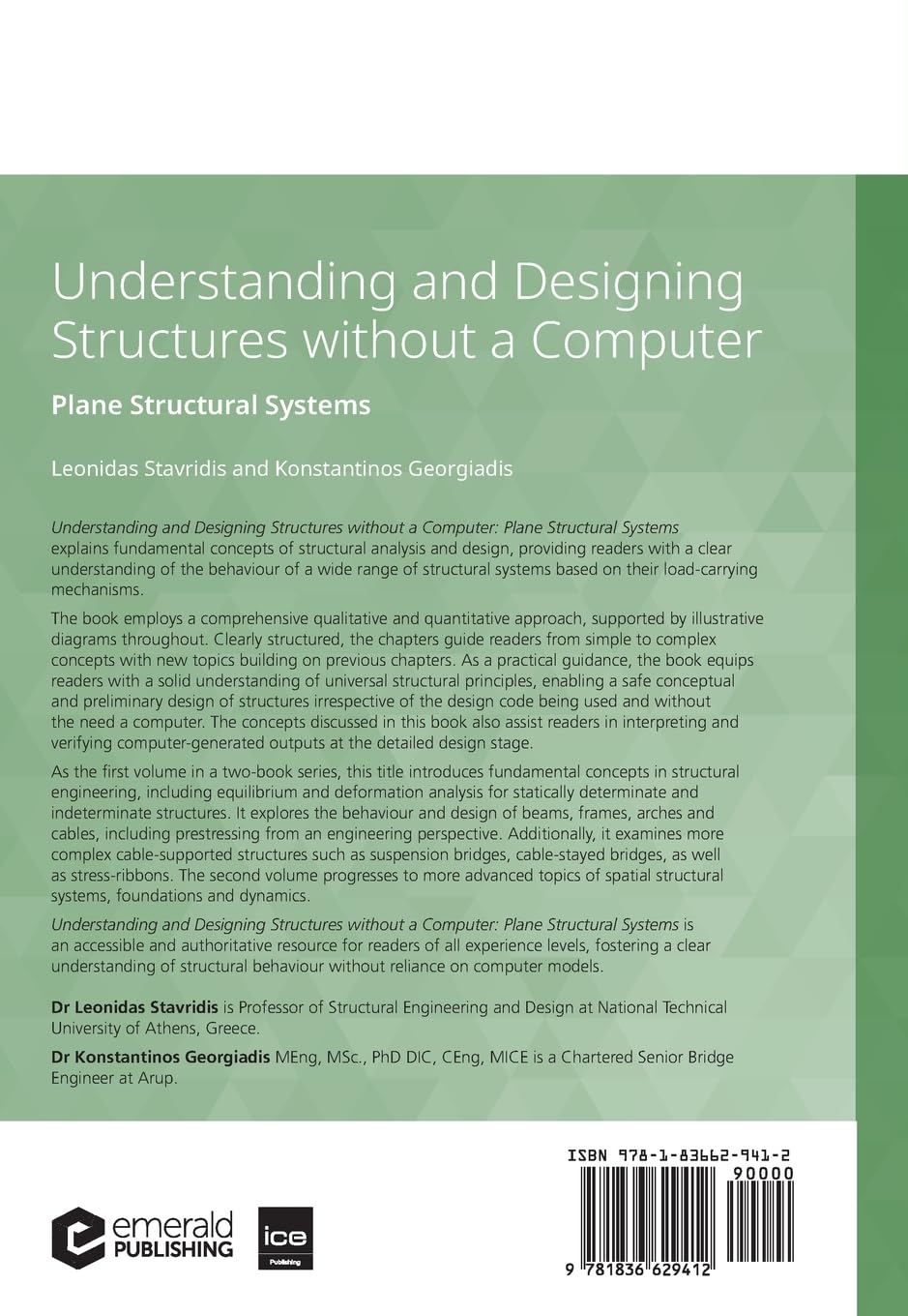 Understanding and Designing Structures Without a Computer: Plane Structural Systems