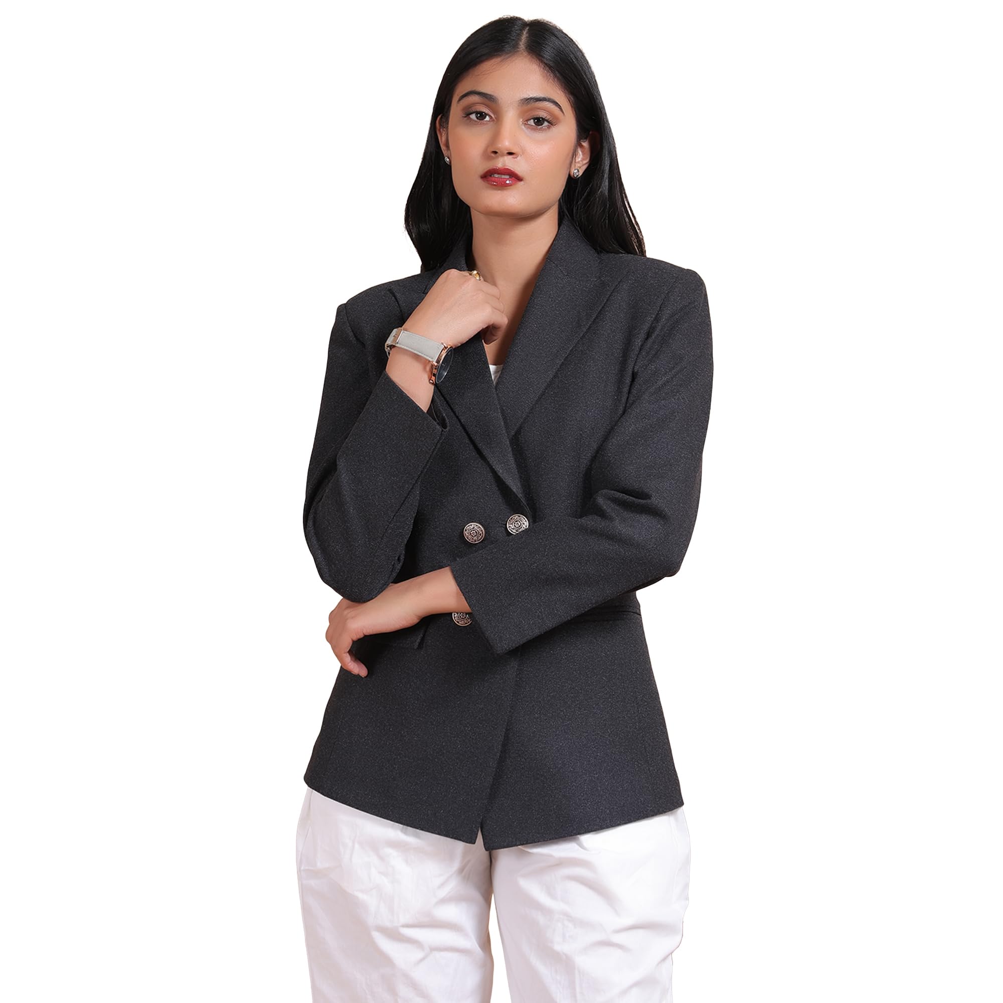 talethread Women's Tweed Wool Blazer-picture-10