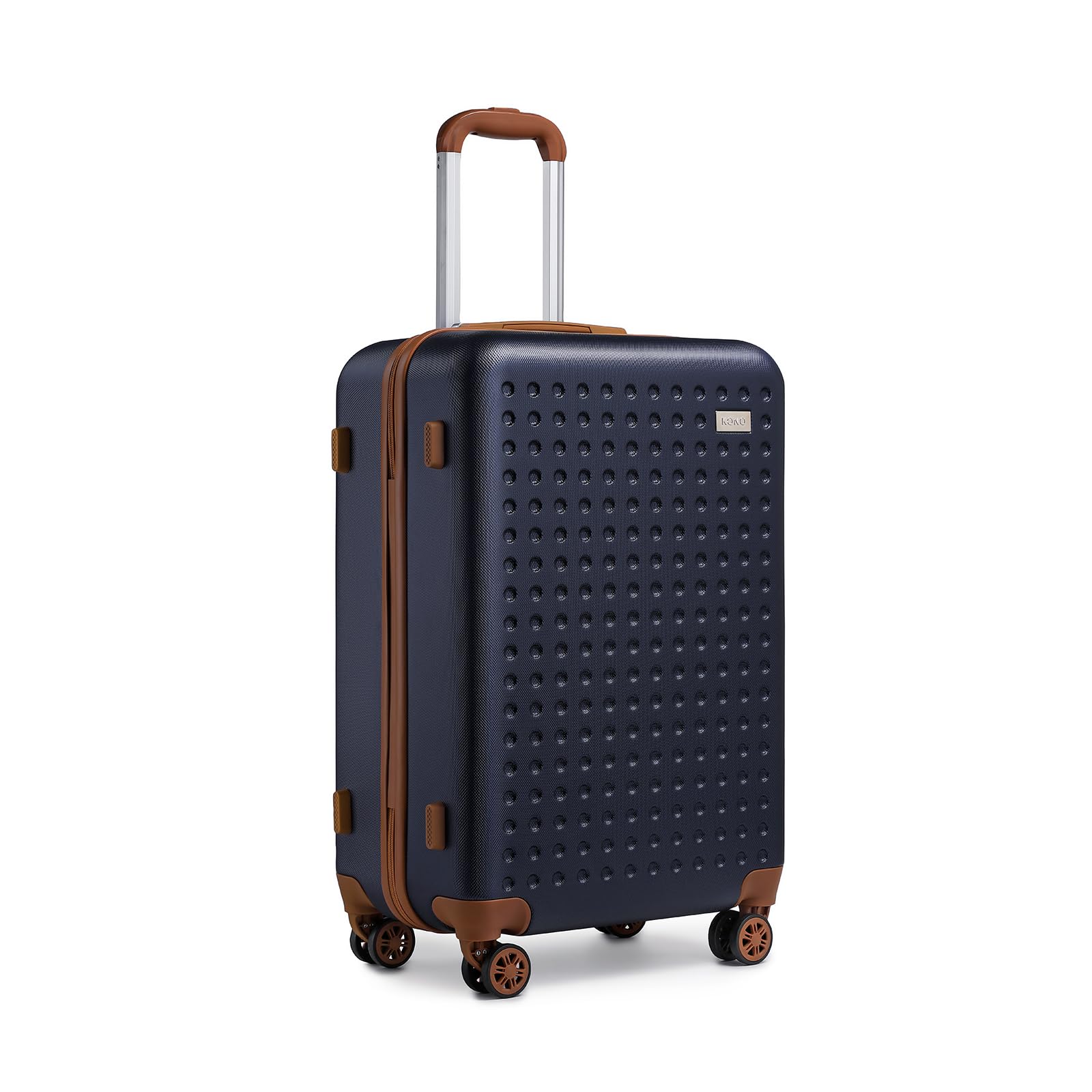 KONO Trolley Grande 76cm Valigia Rigida Grande Leggero con TSA Lucchetto e 4 Ruote Girevoli,Blu