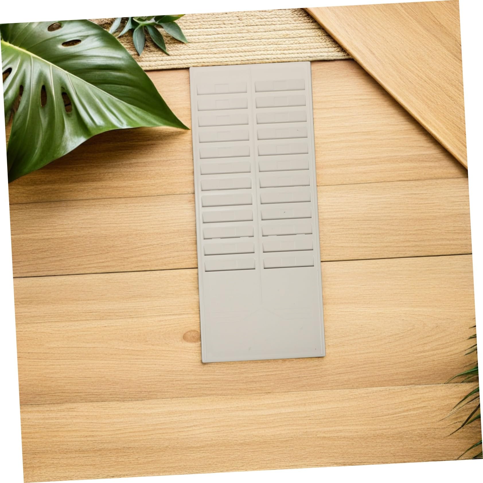 Organizador de Pared para Tarjetas, 24 Ranuras, Plástico, 2 Piezas