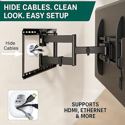 Miniatura 3 de Kit de organización de cables en la pared, ocultación de cables para pared, oculta cables de TV al montar un televisor, incluye gestión de cables de