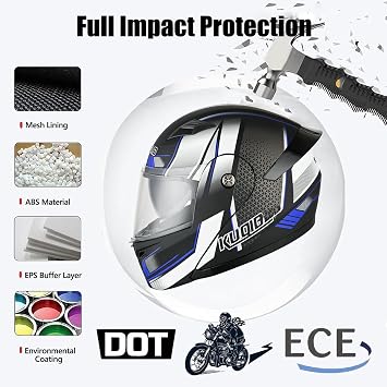 Flip-Up Front Modular Motorcycle Helmet DOTECE Approved Racing Crash Karting Full Face Motorbike Helmets With Double Visors Motocross Helmets For Adult Men Women