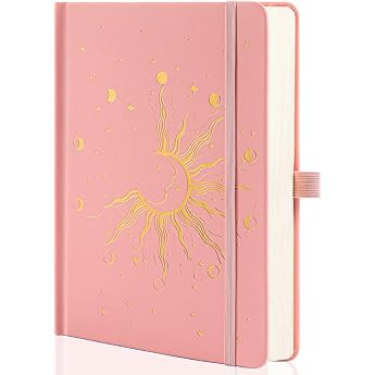 MGGAO Sun & Moon Journals for Women Men A5 Hardcover Notebooks