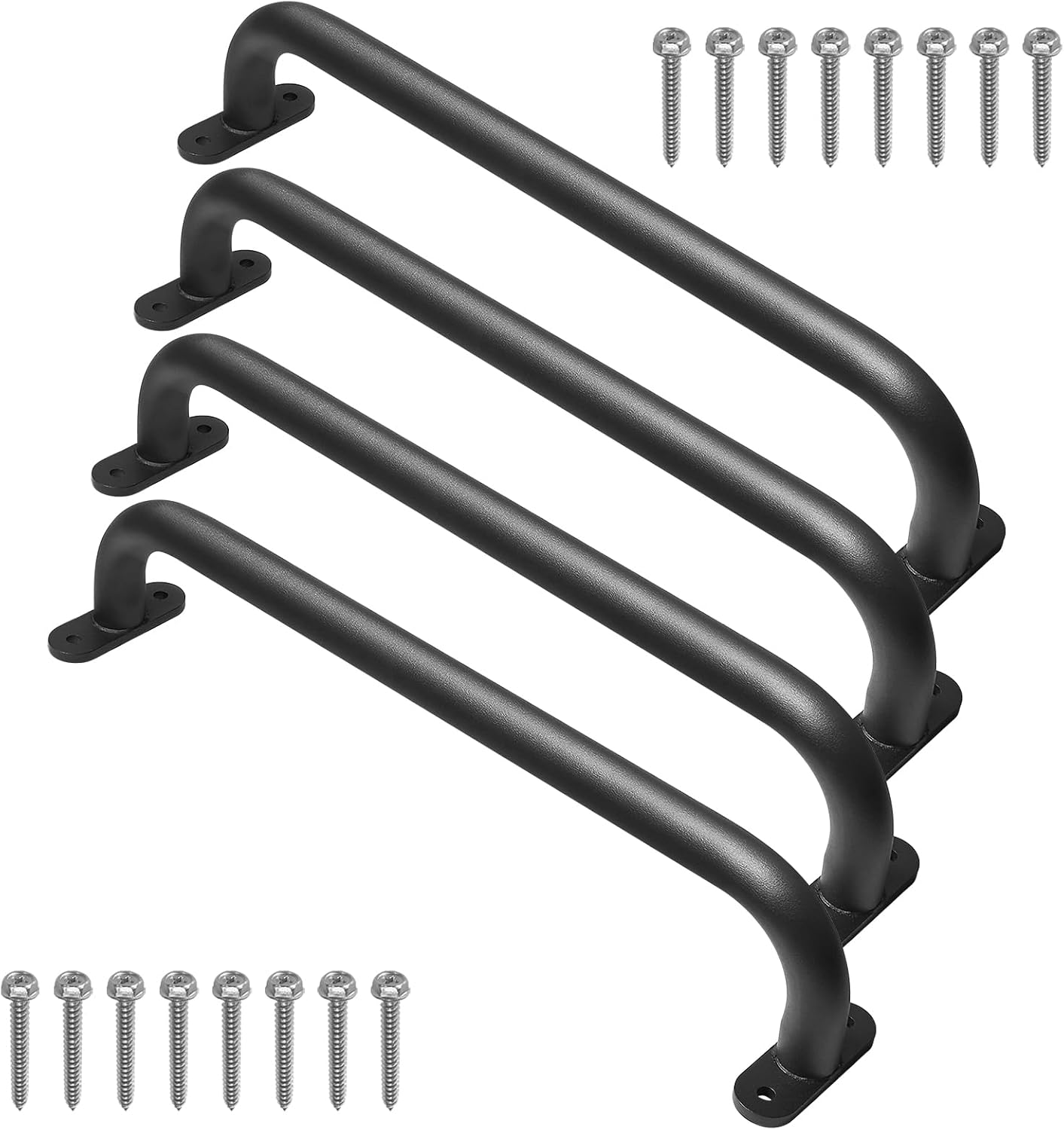 Purife 4 Pack 17 Inch Black Playground Equipment Handles