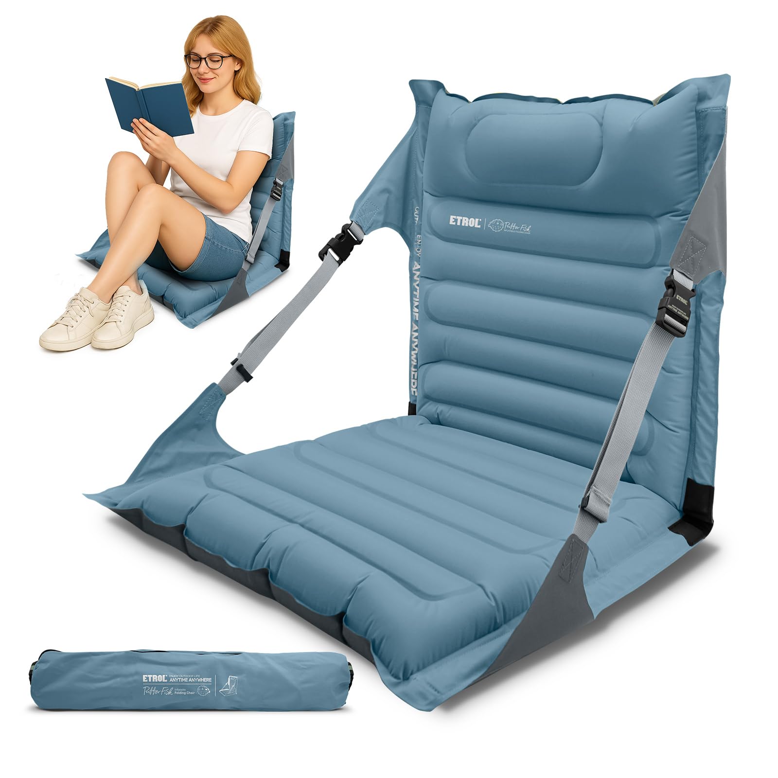 Amazon.co.jp: ETROL Inflatable Folding Seat, Portable Folding 