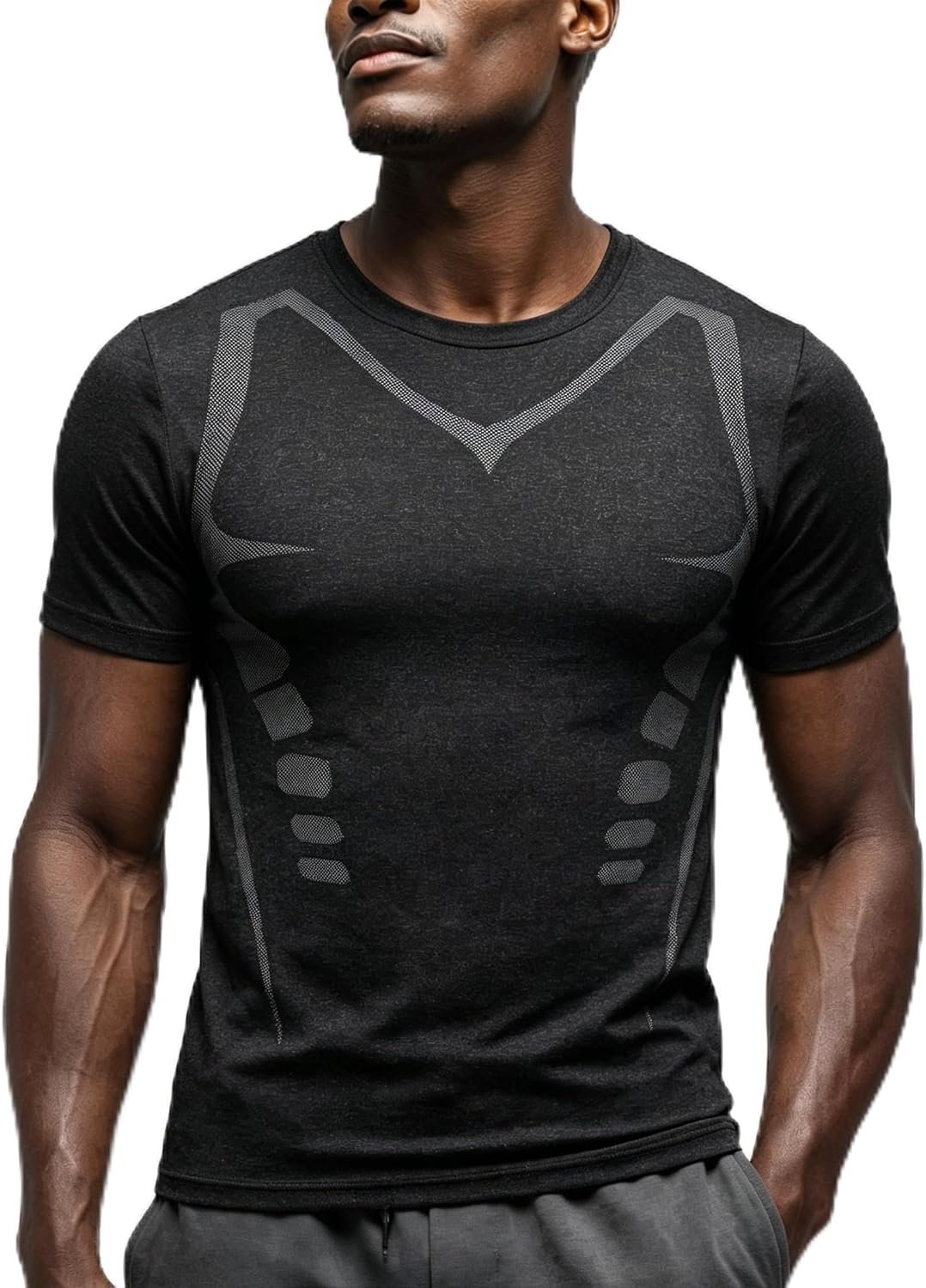 3/5 Pack Mens Workout Shirts, Moisture Wicking T-Shirts for Men Running Gym | UPF 50+ Quick Dry Breathable Athletic Black T Shirts for Men, Short Sleeve Gym Shirt for Basketball, Summer Travel