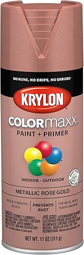 Vista 214 de Krylon - Pintura y primer en aerosol COLORmaxx K05511007, 12 onzas, rojo cereza brillante Cherry Red