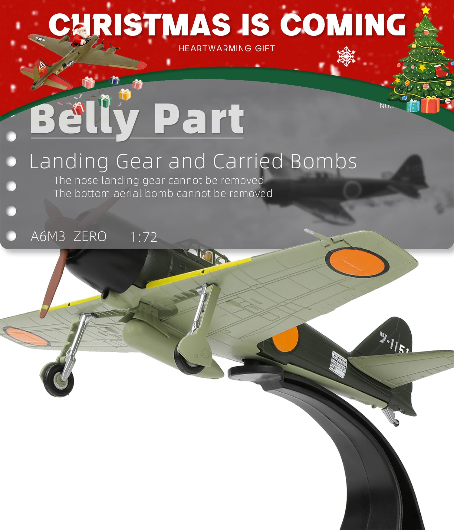Amazon.com: NUOTIE 1/72 A6M Zero Diecast Metal Aircraft Model Kit